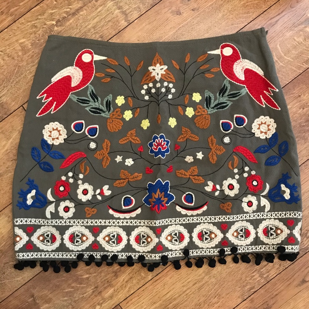 Altar’d State embroidered skirt
